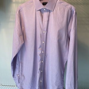 Proper Cloth Tailored Men’s Purple Button Down Size 16.5 34/35 Slim Fit
